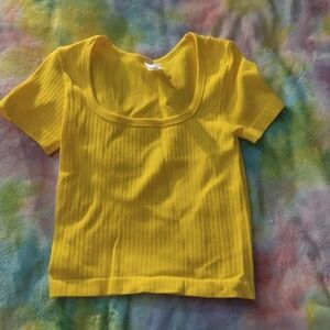 Yellow baby tee